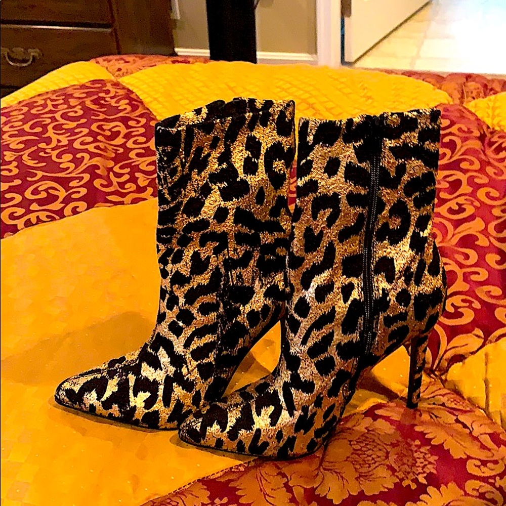 4” Leopard print bootie